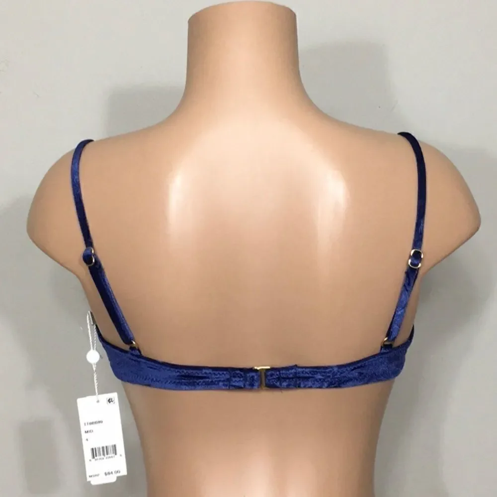 Trina Turk velvet bikini top. NWT